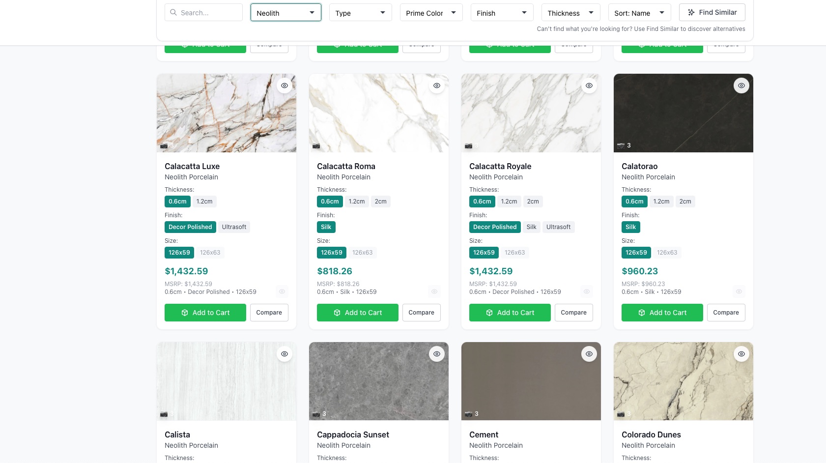 StoneOS stone catalog — browse and order wholesale stone